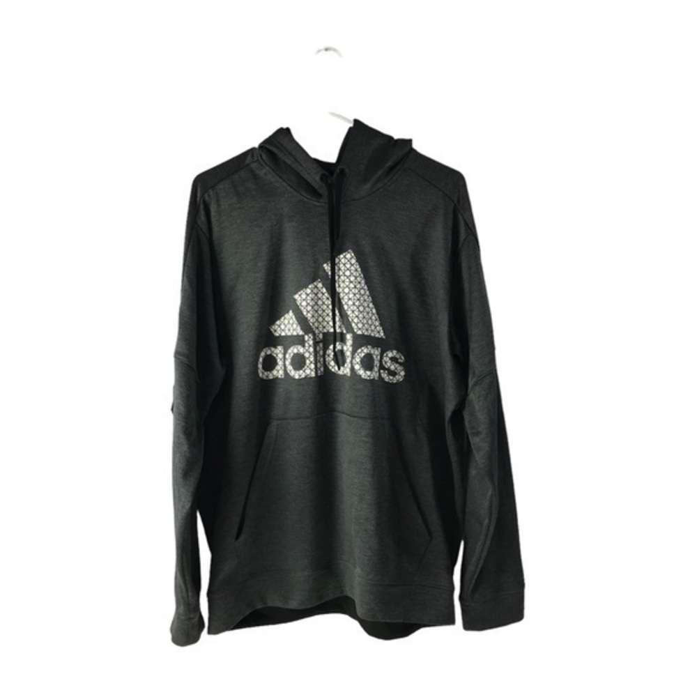 Men's adidas Climawarm Training Sports Grey Pullover Hoodie size XL